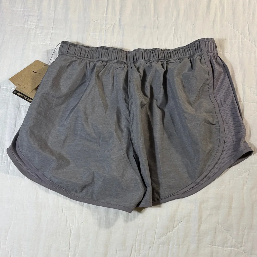Nike Women’s Dri-FIT Tempo Brief-Lined Running Shorts Gray Heather Size‎ Medium